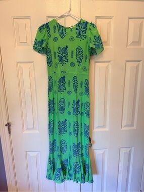 RHODE Lulani Dress in Clover Block (0)